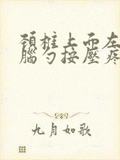 颈椎上面左边后脑勺按压疼