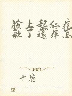 脸上起红疙瘩过敏了还痒怎么办