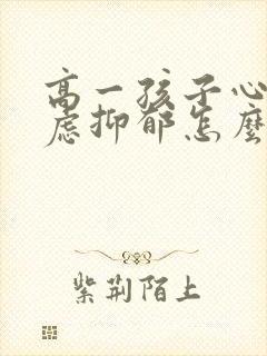 高一孩子心情焦虑抑郁怎么办封面