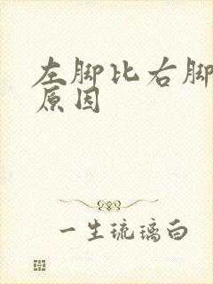 左脚比右脚凉的原因