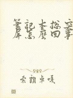 笔记本总突然黑屏怎么回事