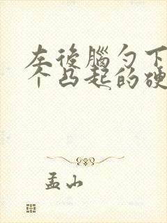 左后脑勺下面有个凸起的硬包