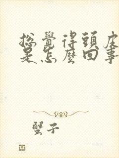 总觉得头皮发麻是怎么回事封面