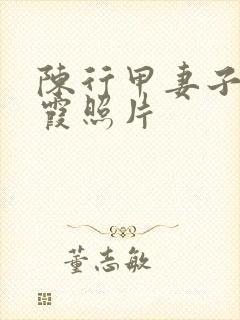 陈行甲妻子刘宏霞照片