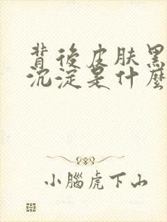 背后皮肤黑色素沉淀是什么病