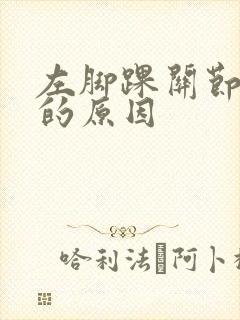 左脚踝关节酸痛的原因封面