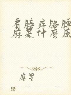 肩膀疼胳膊疼手麻是什么原因