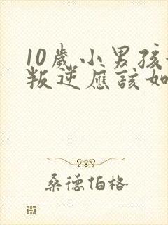 10岁小男孩很叛逆应该如何管教