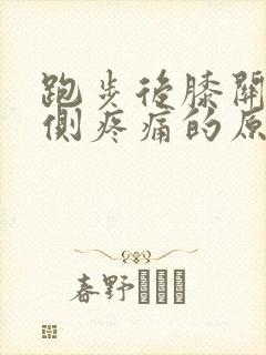 跑步后膝关节内侧疼痛的原因封面