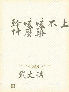 干咳咳不上痰吃什么药