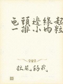 龟头边缘起肉色一排小肉粒封面