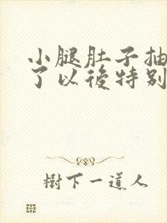 小腿肚子抽筋完了以后特别疼