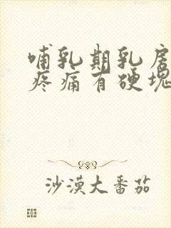 哺乳期乳房红肿疼痛有硬块怎么办