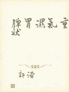 脾胃湿气重的症状