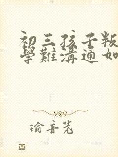 初三孩子叛逆厌学难沟通如何引导