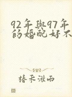 92年与97年的婚配好不好封面