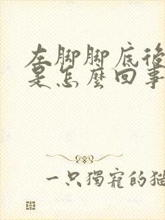 左脚脚底后跟疼是怎么回事