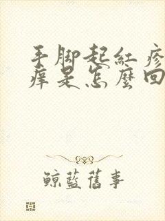 手脚起红疹子发痒是怎么回事