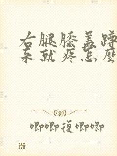 右腿膝盖蹲下起来就疼怎么回事