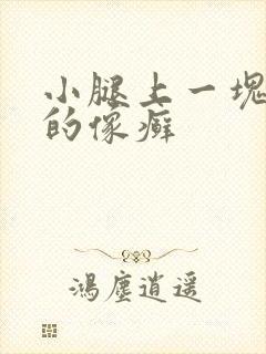 小腿上一块红色的像癣