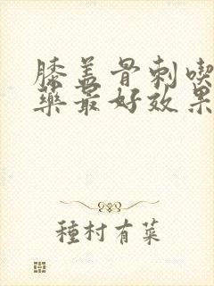 膝盖骨刺吃什么药最好效果好