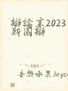 辩论赛2023新国辩