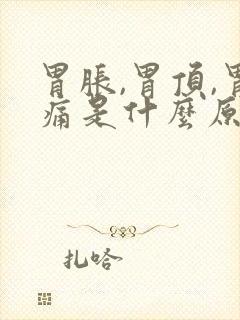 胃胀,胃顶,胃痛是什么原因