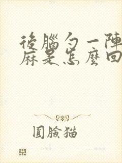 后脑勺一阵阵发麻是怎么回事?封面