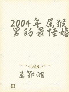 2004年属猴男的最佳婚配封面