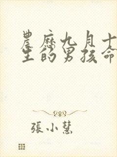 农历九月十二出生的男孩命运