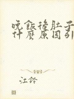 晚饭后肚子胀痛什么原因引起的封面