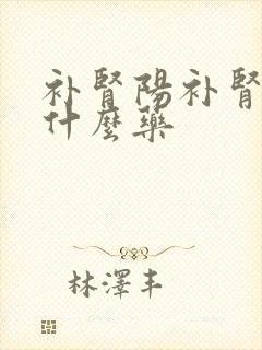 补肾阳补肾精吃什么药