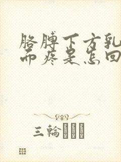 胳膊下方乳房侧面疼是怎回事封面