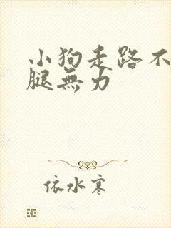 小狗走路不稳后腿无力