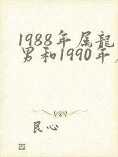 1988年属龙男和1990年属马女婚配封面