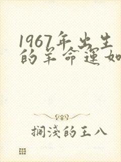 1967年出生的羊命运如何