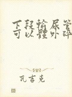 下段输尿管结石可以体外碎石吗