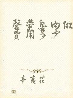 声带息肉做手术费用多少