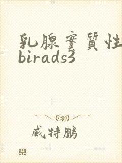 乳腺实质性结节birads3
