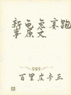 新龟兔赛跑的故事原文