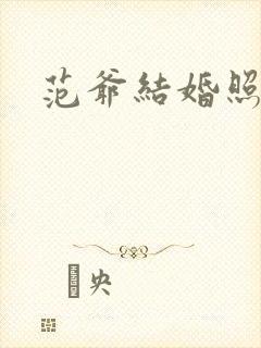 范爷结婚照曝光