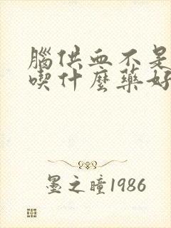 脑供血不是眩晕吃什么药好