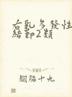 右乳多发性囊性结节2类