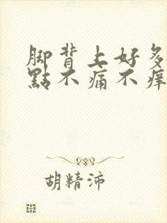 脚背上好多红点点不痛不痒