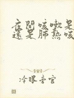 夜间咳嗽是寒咳还是肺热咳嗽