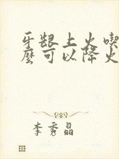 牙龈上火吃点什么可以降火