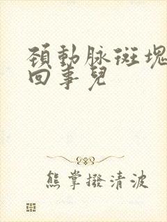 颈动脉斑块怎么回事儿