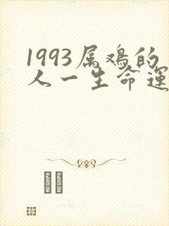 1993属鸡的人一生命运如何