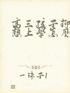 高三孩子抑郁不想上学怎么办呢