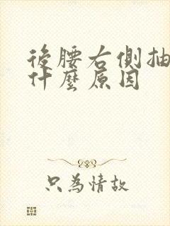 后腰右侧抽疼是什么原因